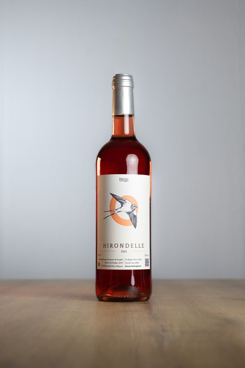 Bouteille de vin rosé Hirondelle